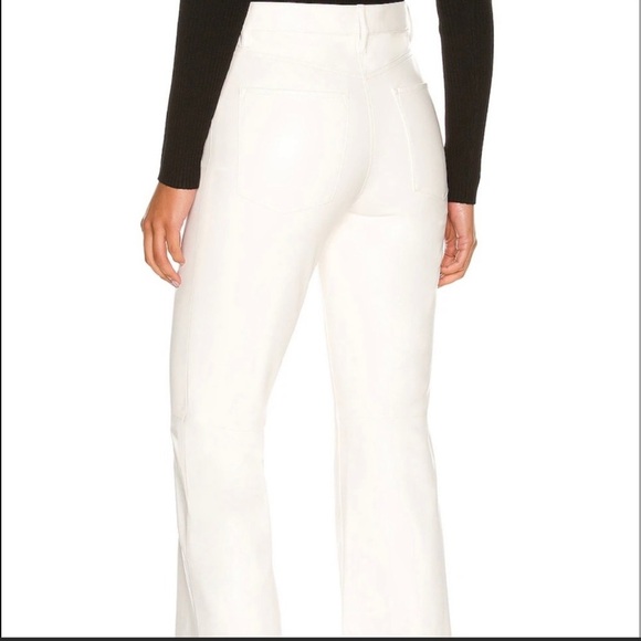 Alice + Olivia FLAWED Marshall Vegan Leather High Rise Cropped Pant NWT 8 - Picture 2 of 11